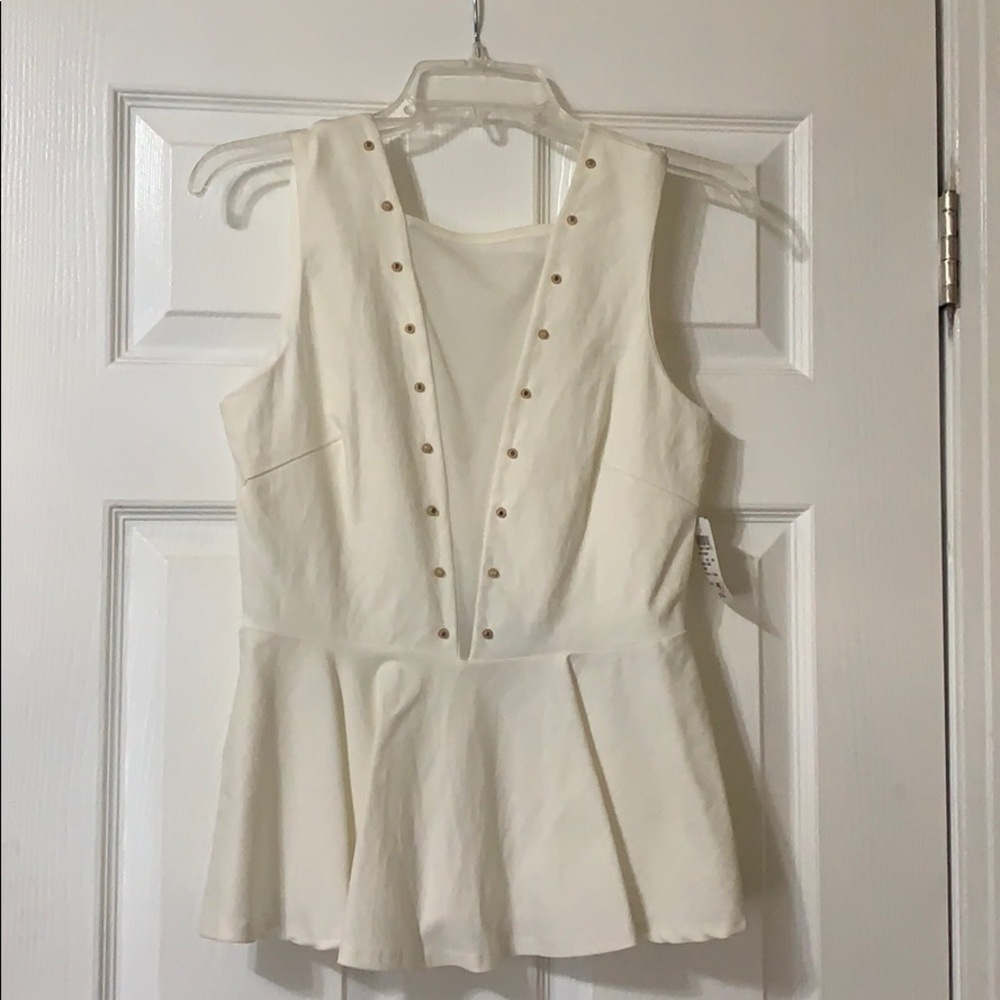 Cream Windsor Low Cut Top